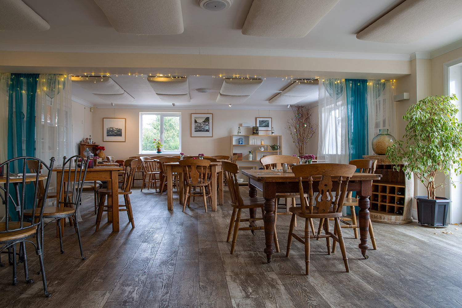 A cosy pub space set up for a gathering